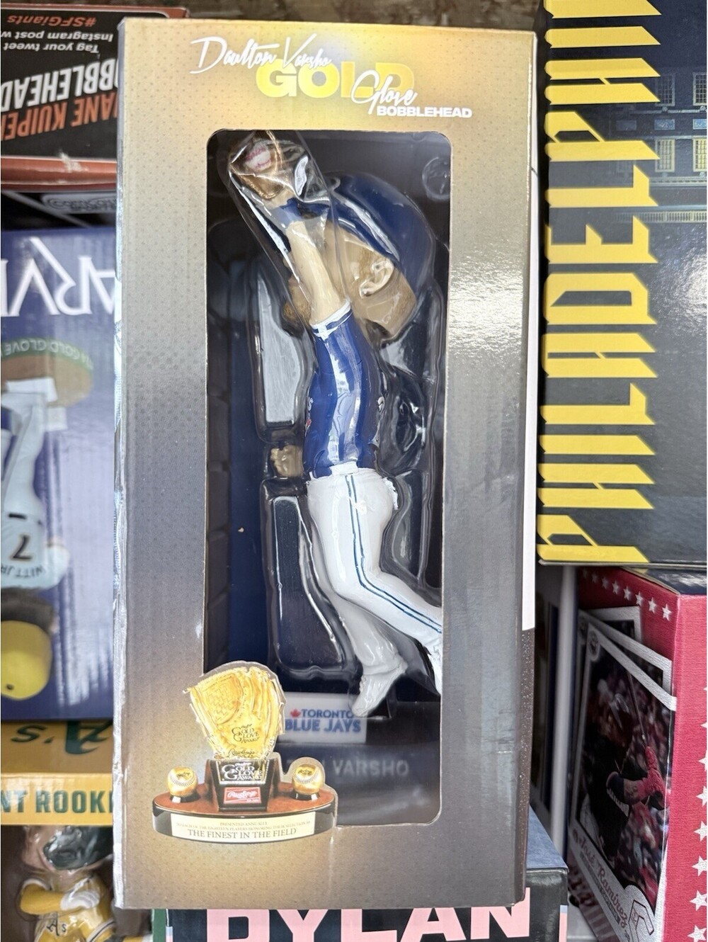 Daulton Varsho Gold Glove Bobblehead 2025 SGA Toronto Blue Jays